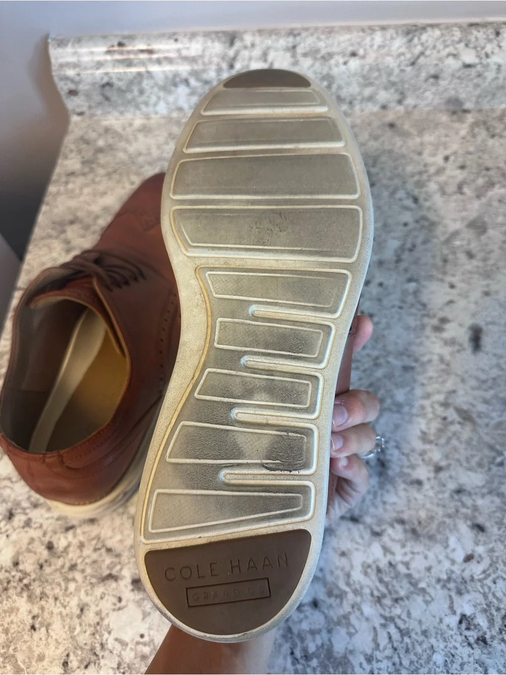 Cole Haan Men's Brown Leather Dress Shoes